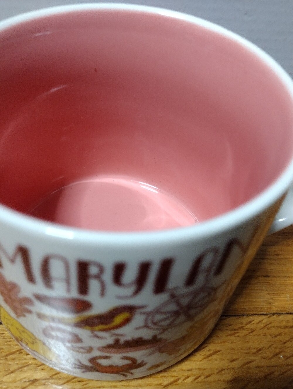 Starbucks Maryland Been There Series Mug with Pink Interior - Picture 2 of 4